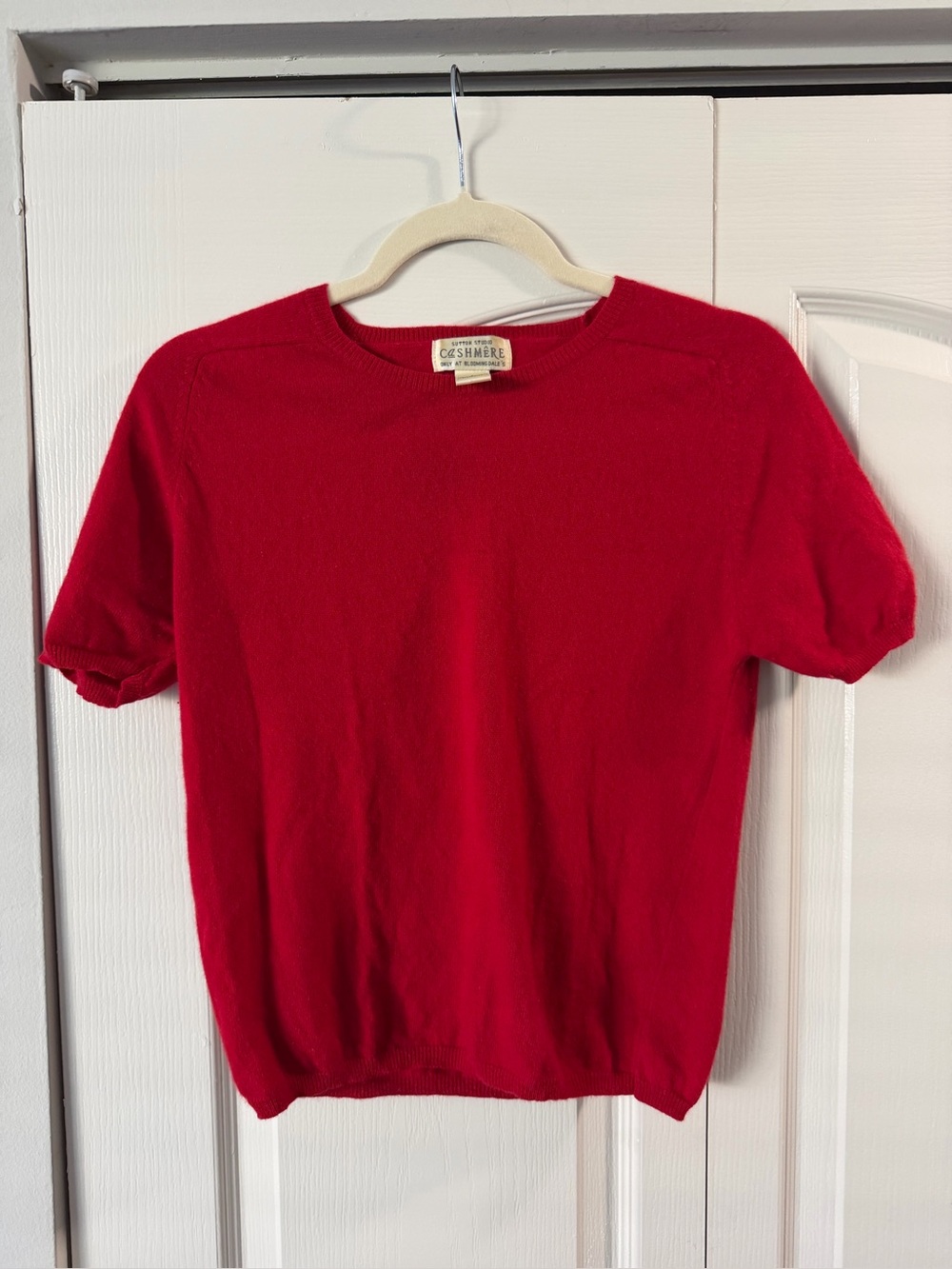 Sutton Studio Bright Red Cashmere Crewneck